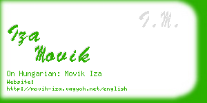 iza movik business card